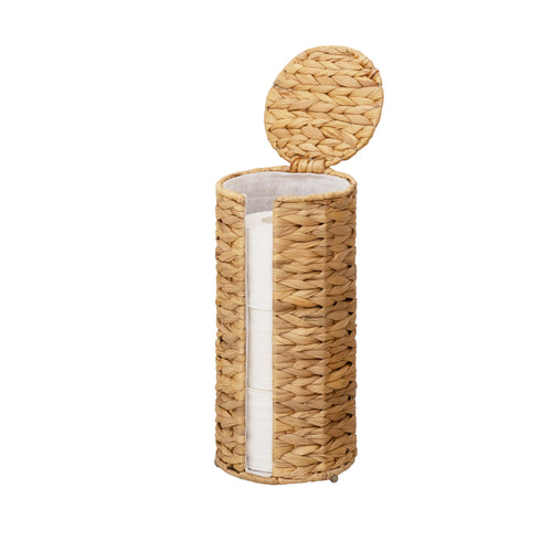 Toilet Paper Holder for Bathroom Organization, Water Hyacinth, 1 Pack