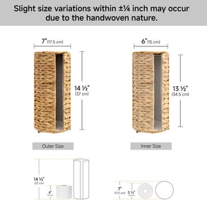 Free Standing Toilet Paper Holder, 3 Rolls of Toilet Tissue Storage