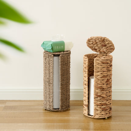 StorageWorks Free Standing Toilet Paper Holder, 3 Rolls of Toilet Tissue Storage