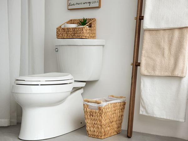 Waste Paper Baskets with Wooden Handles