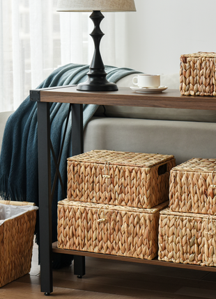 Waste Paper Baskets with Wooden Handles