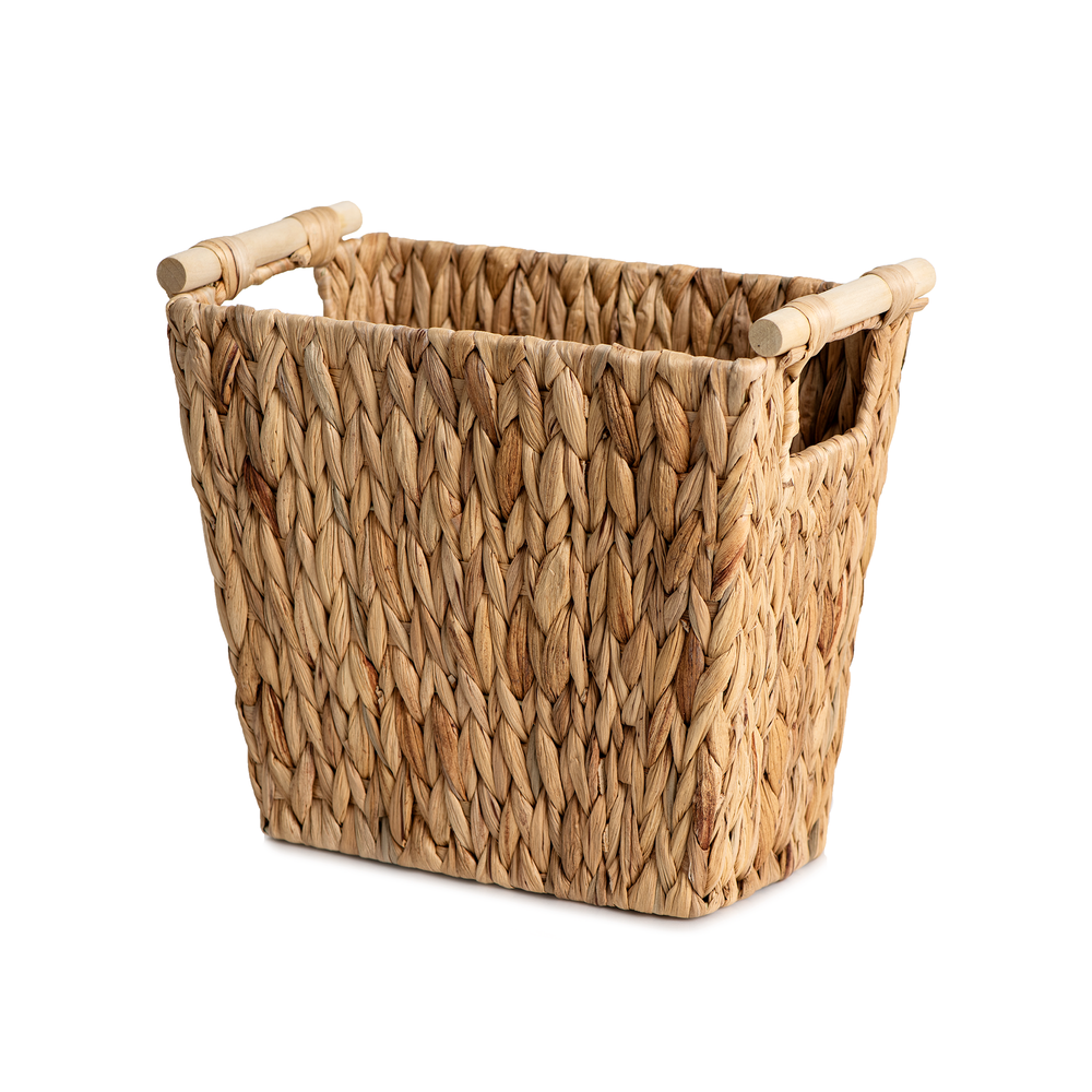 Waste Paper Baskets with Wooden Handles