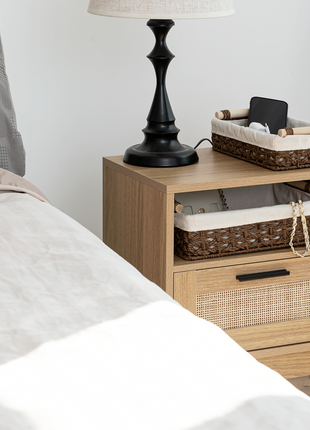 Small Wicker Baskets for Organizing with Natural Fiber Liner