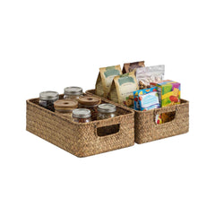 Wicker Baskets with Lid for Organizing, Brown (Copy)