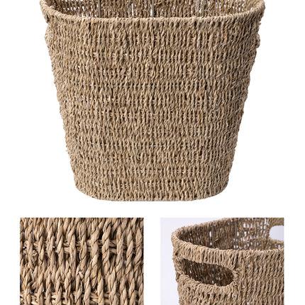 StorageWorks Wicker Garbage Can for Bedroom, Bathroom