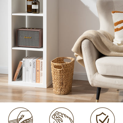 StorageWorks Wicker Garbage Can for Bedroom, Bathroom