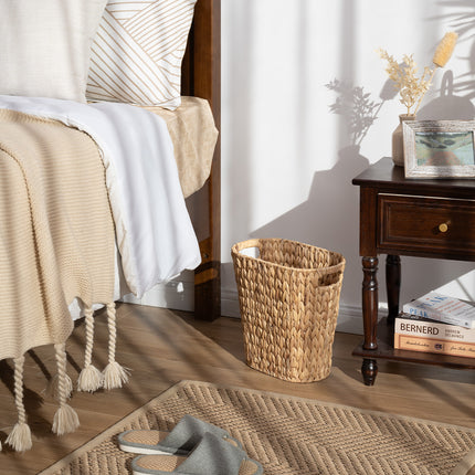 StorageWorks Wicker Garbage Can for Bedroom, Bathroom