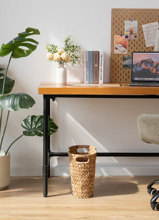 Wicker Garbage Can for Bedroom, Bathroom