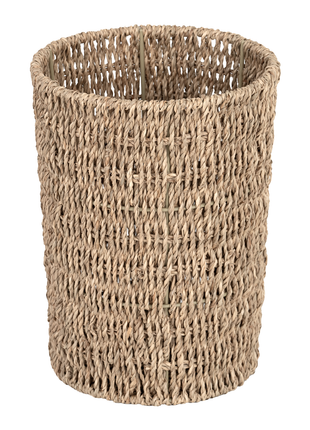 Wicker Garbage Can for Bedroom, Bathroom