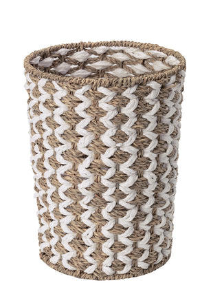 Wicker Garbage Can for Bedroom, Bathroom