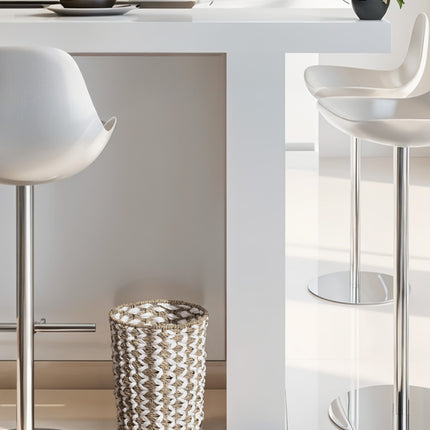 StorageWorks Wicker Garbage Can for Bedroom, Bathroom