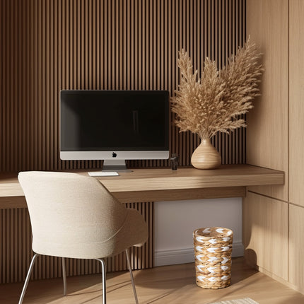 StorageWorks Wicker Garbage Can for Bedroom, Bathroom