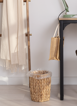 Wicker Garbage Can for Bedroom, Bathroom