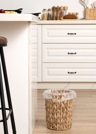Wicker Garbage Can for Bedroom, Bathroom