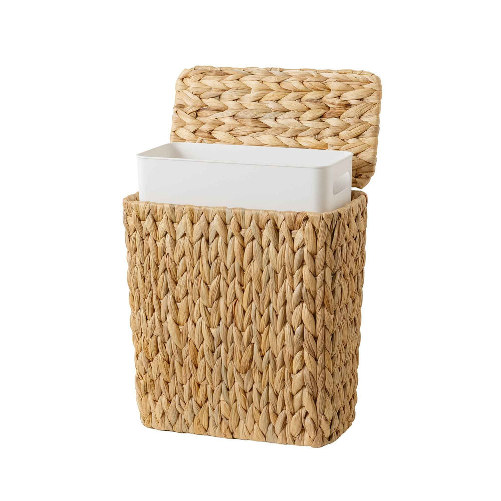 Handwoven Water Hyacinth Trash Can with Built-in Handles (Copy)
