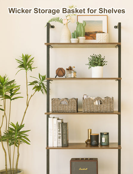 Scalloped Edge Wicker Basket for Organizing