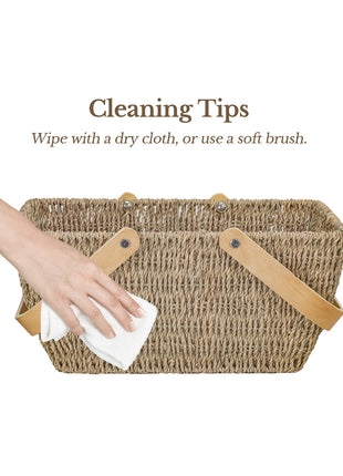 Wicker Basket with Washable Linner