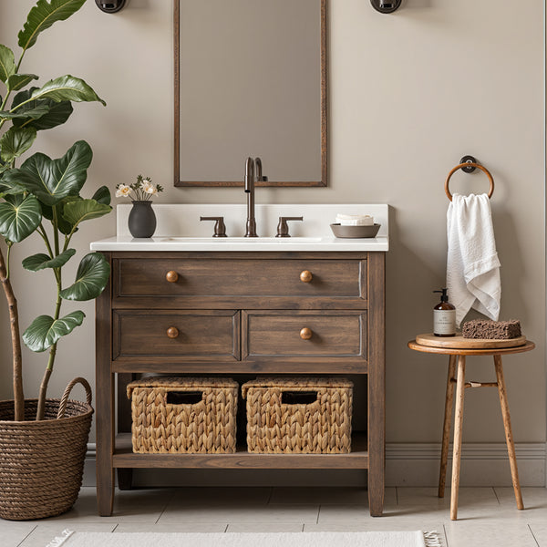 Scalloped Edge Wicker Basket with Lid, Water Hyacinth