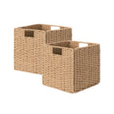 11 inch Foldable Paper Rope Wicker Baskets for Organizing