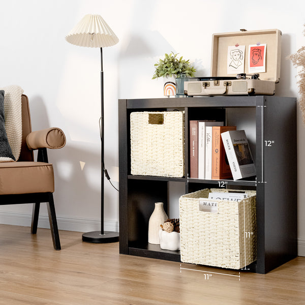 11 inch Foldable Paper Rope Wicker Baskets for Organizing