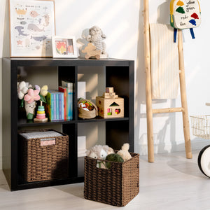 11 inch Foldable Paper Rope Wicker Baskets for Organizing