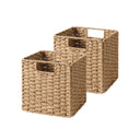 Paper Rope Wicker Storage Cube Baskets, Foldable