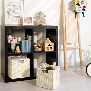 11 inch Foldable Paper Rope Wicker Baskets for Organizing