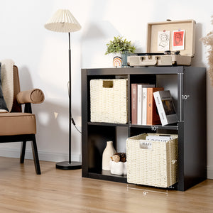 11 inch Foldable Paper Rope Wicker Baskets for Organizing