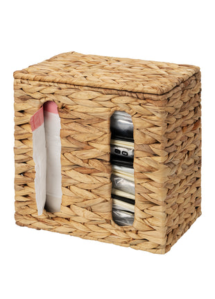 Trash Bag Holder with Lid, Garbage Bag Dispenser