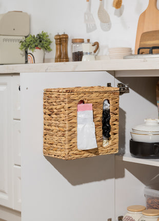 Trash Bag Holder with Lid, Garbage Bag Dispenser