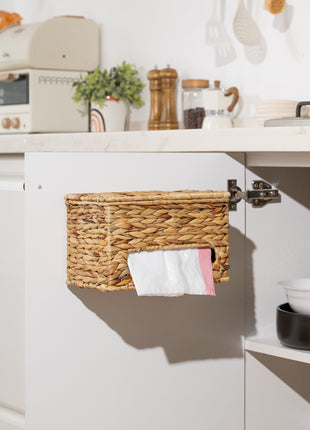 Trash Bag Holder with Lid, Garbage Bag Dispenser