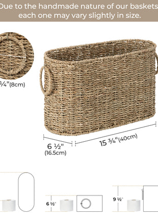 Toilet Paper Storage Holder for 6 Regular Rolls