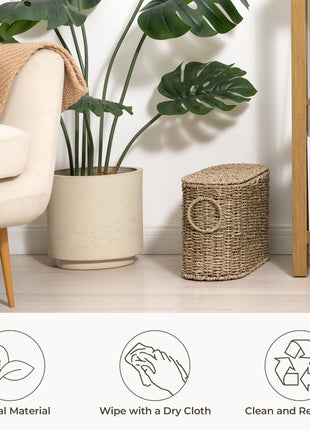 Toilet Paper Storage with Lid for 6 Regular Rolls