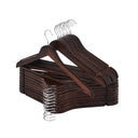 Wooden Hangers for Coats, Shirts, Jackets, Pants, Suits