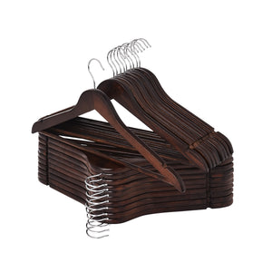 Wooden Hangers for Coats, Shirts, Jackets, Pants, Suits