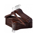 Wooden Hangers for Coats, Shirts, Jackets, Pants, Suits