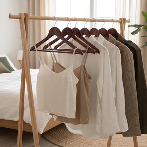 Wooden Hangers for Coats, Shirts, Jackets, Pants, Suits