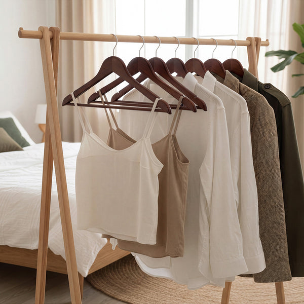 Wooden Hangers for Coats, Shirts, Jackets, Pants, Suits