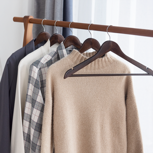 Wooden Hangers for Coats, Shirts, Jackets, Pants, Suits