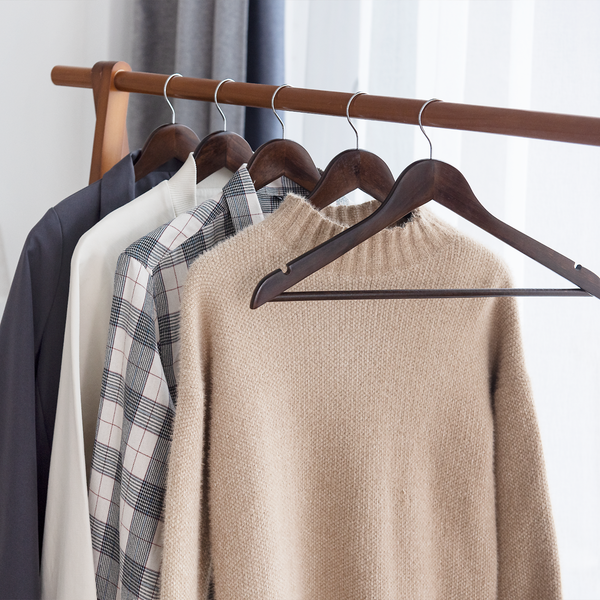 Wooden Hangers for Coats, Shirts, Jackets, Pants, Suits