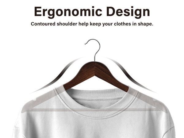 Wooden Hangers for Coats, Shirts, Jackets, Pants, Suits