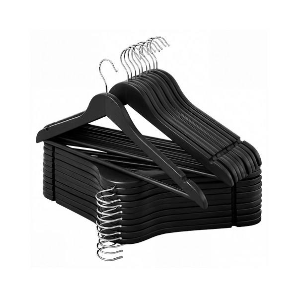 Wooden Hangers for Coats, Shirts, Jackets, Pants, Suits