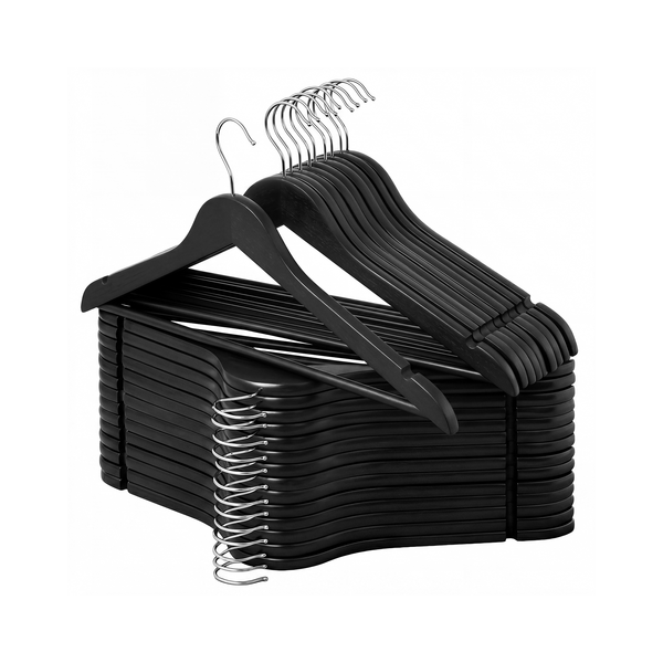 Wooden Hangers for Coats, Shirts, Jackets, Pants, Suits