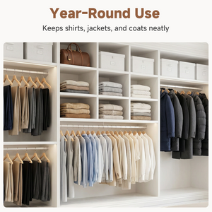Wooden Hangers for Coats, Shirts, Jackets, Pants, Suits