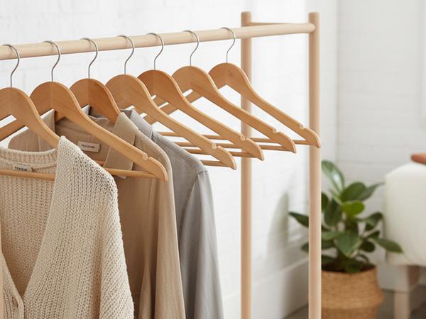 Wooden Hangers for Coats, Shirts, Jackets, Pants, Suits