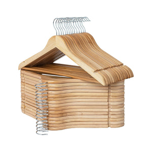 Wooden Hangers for Coats, Shirts, Jackets, Pants, Suits