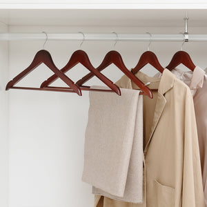 Wooden Hangers for Coats, Shirts, Jackets, Pants, Suits