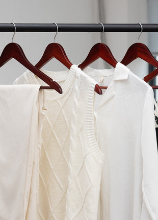 Wooden Hangers for Coats, Shirts, Jackets, Pants, Suits