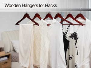 Wooden Hangers for Coats, Shirts, Jackets, Pants, Suits