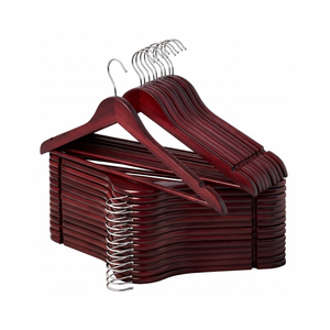 Wooden Hangers for Coats, Shirts, Jackets, Pants, Suits